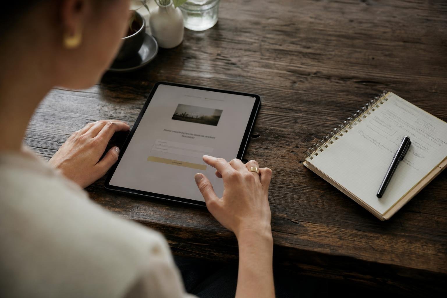 Symbol für Datenschutz und digitales Vertrauen neben einer E-Mail-Einwilligungsmaske.